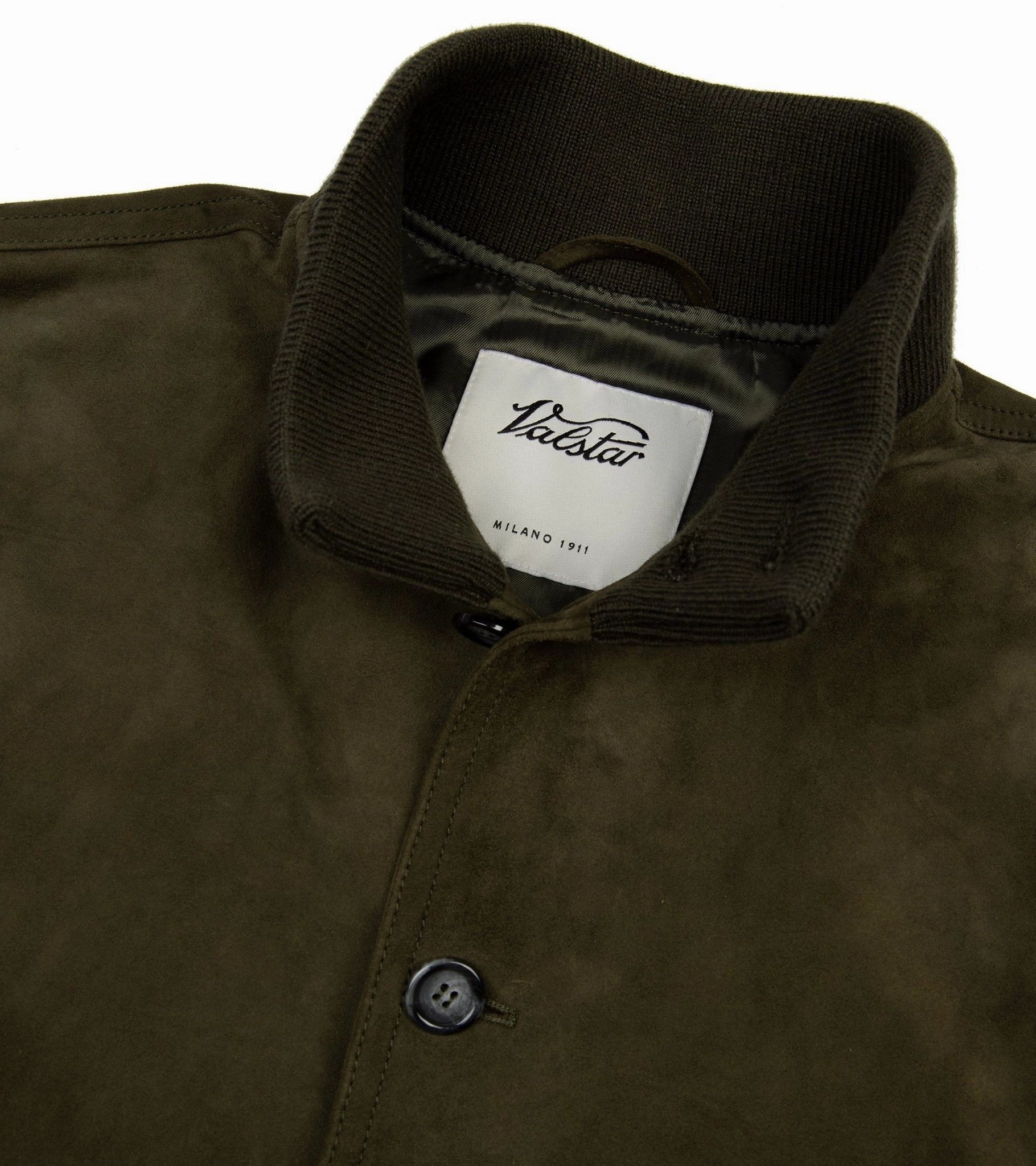 AntiStaticFinish Valstar Valstarino Lined Suede Jacket: Moss Green