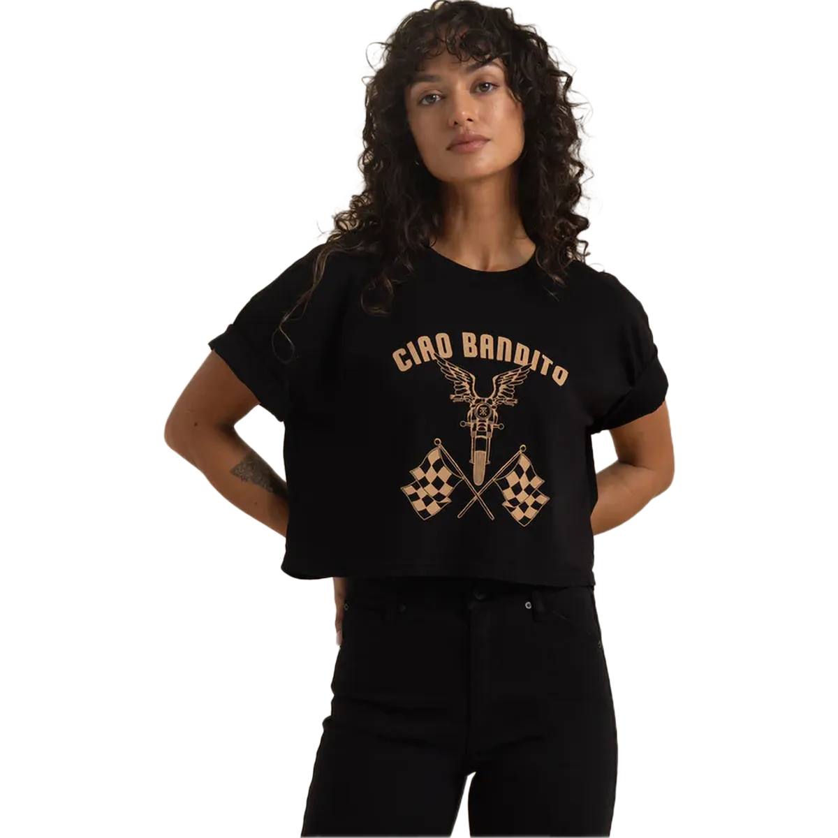 Women's Ciao Cropped Boxy Tee Soft and Flexible Light Fashion