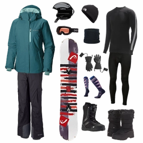 Versatile Fit Columbia The Works Package - Women's Snowboard