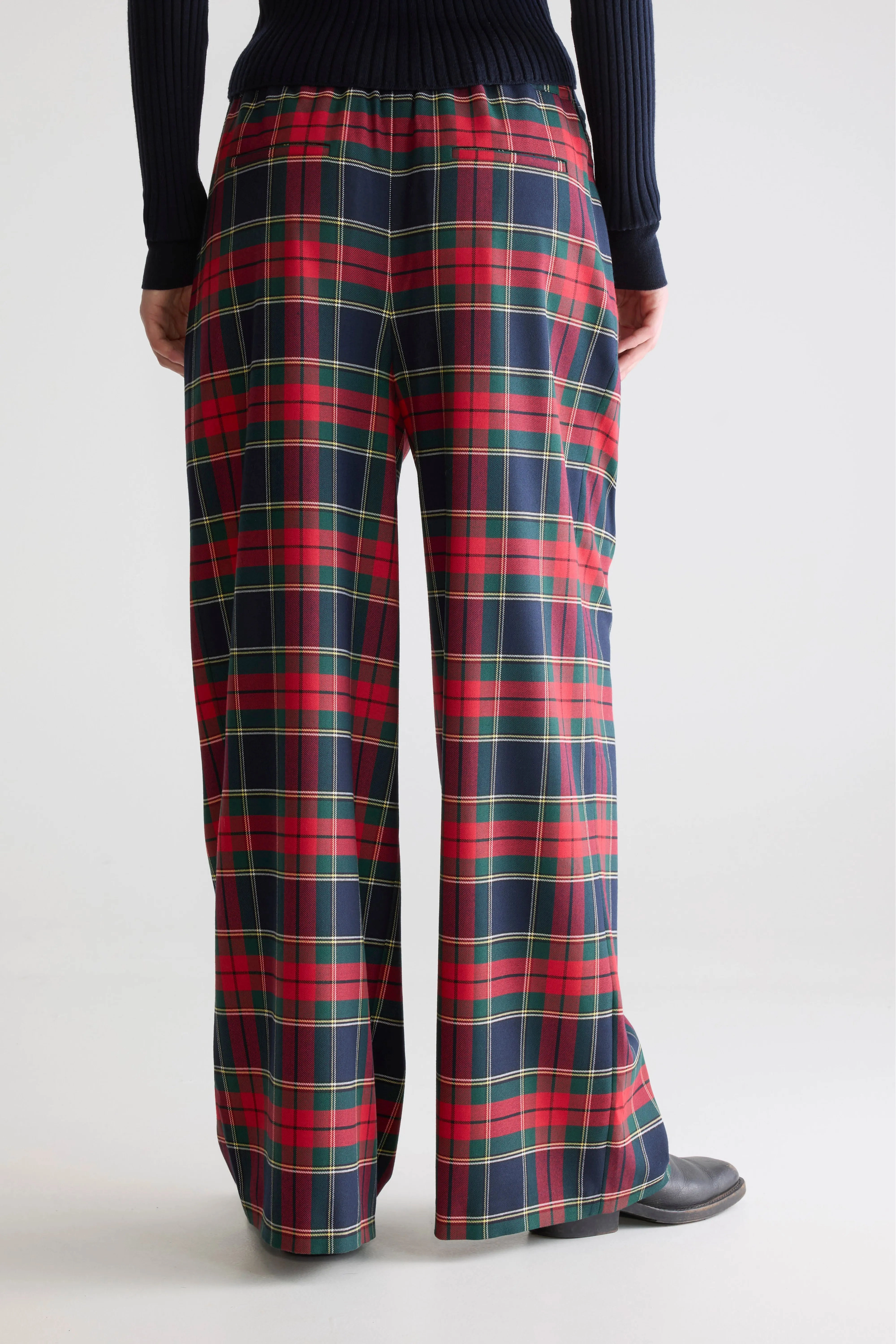 Vespa wide trousers (252 / W / CHECK B) FlexibleStretchWeave