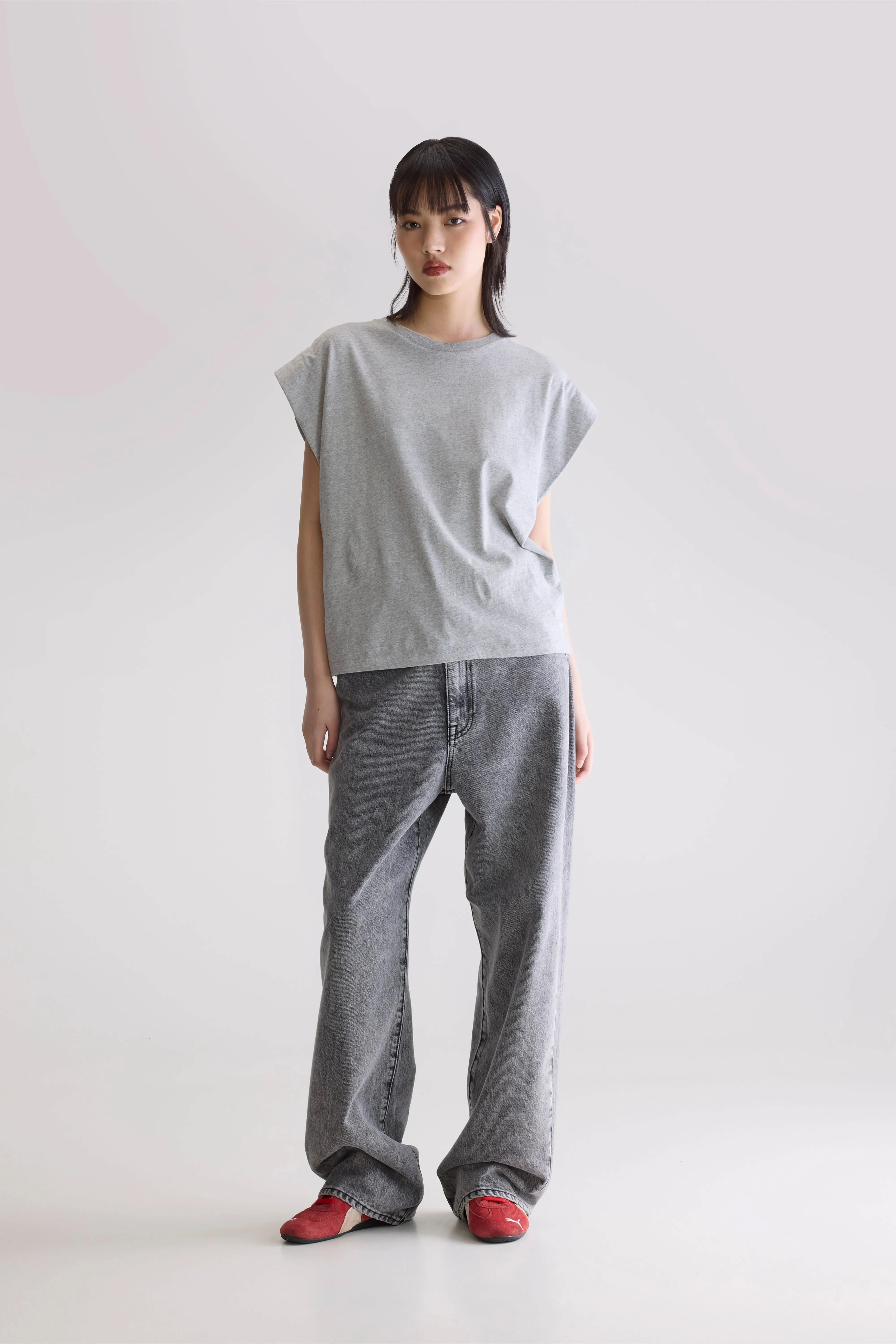Petite Cut Vice crew-neck t-shirt (252 / W / H. GREY)