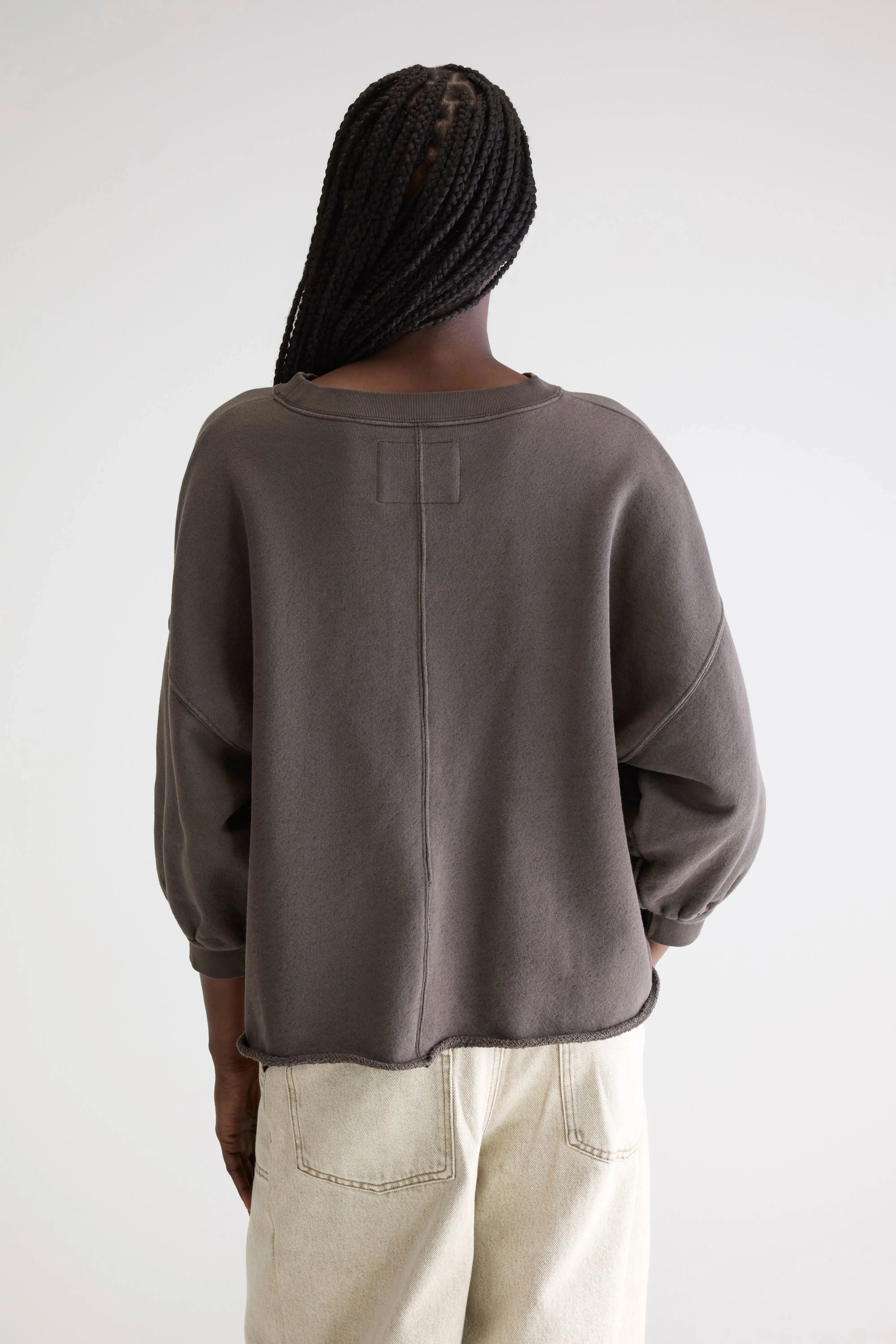 Vicske crewneck sweatshirt (252 / W / DARK ROAST) Sport Style