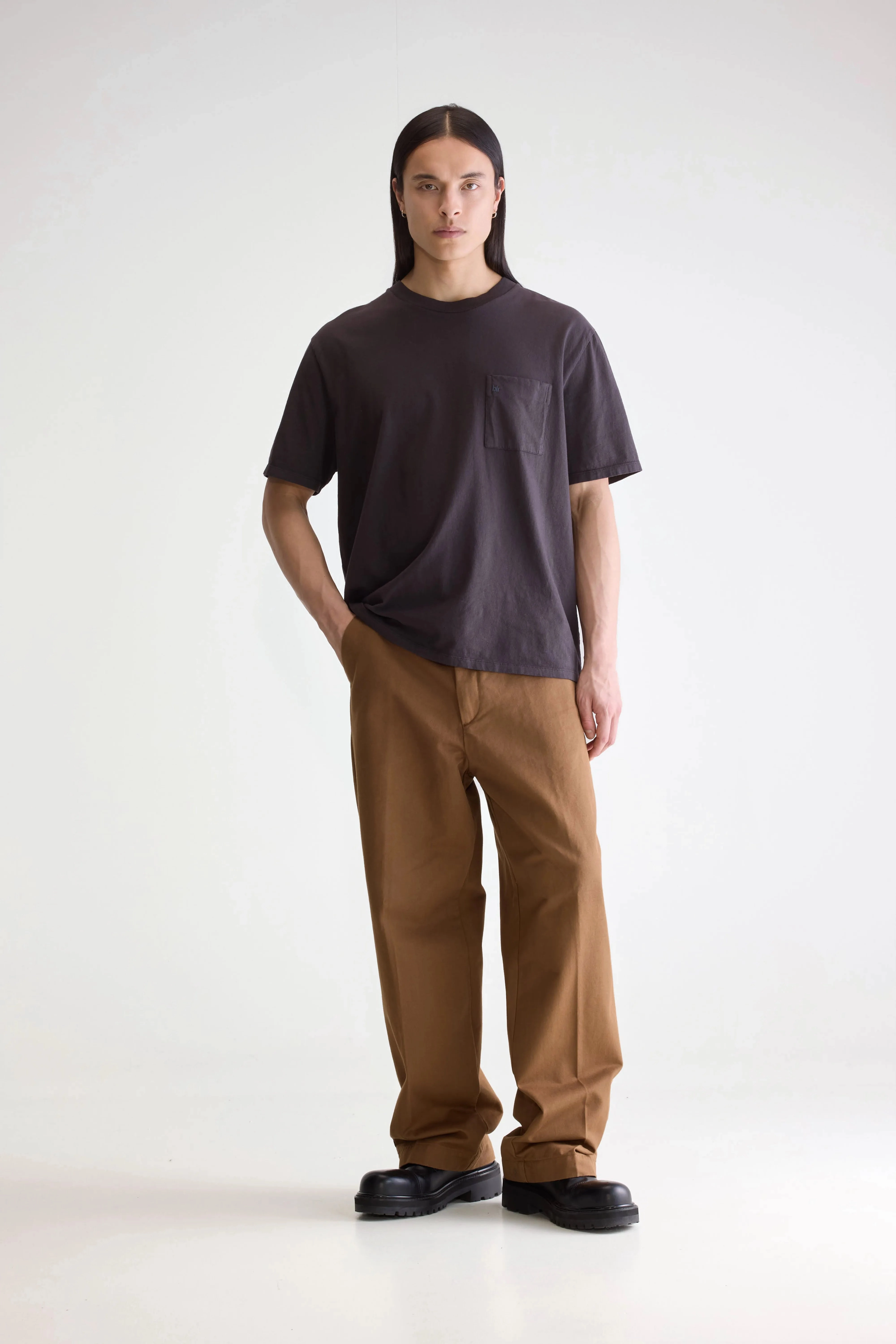 Video relaxed t-shirt (252 / M / DARK PURPLE) All-Day Wear Comfortable fit