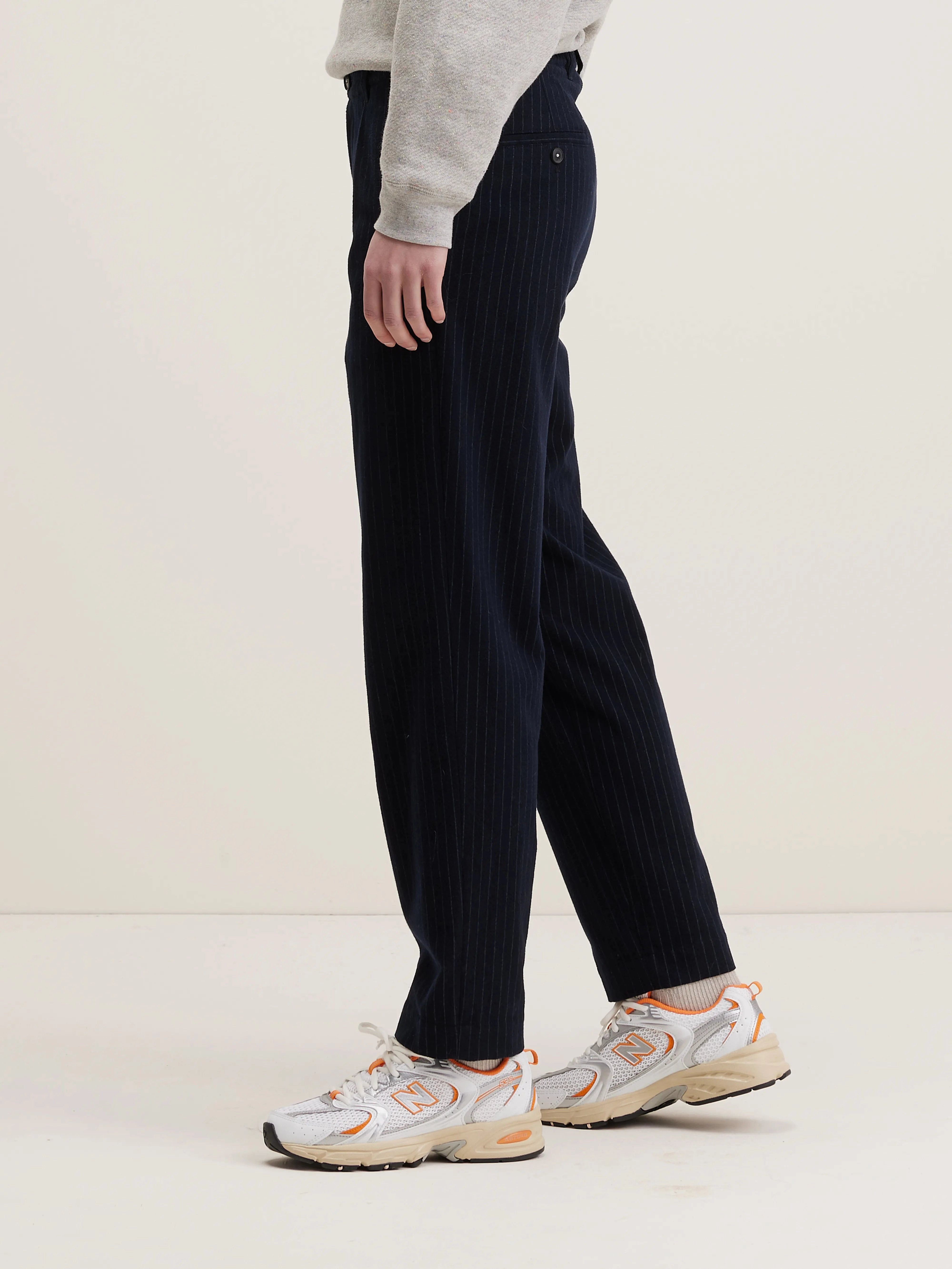 Quick Drying Sport Wear Fit Villa pleated trousers (242 / W / STRIPE A)