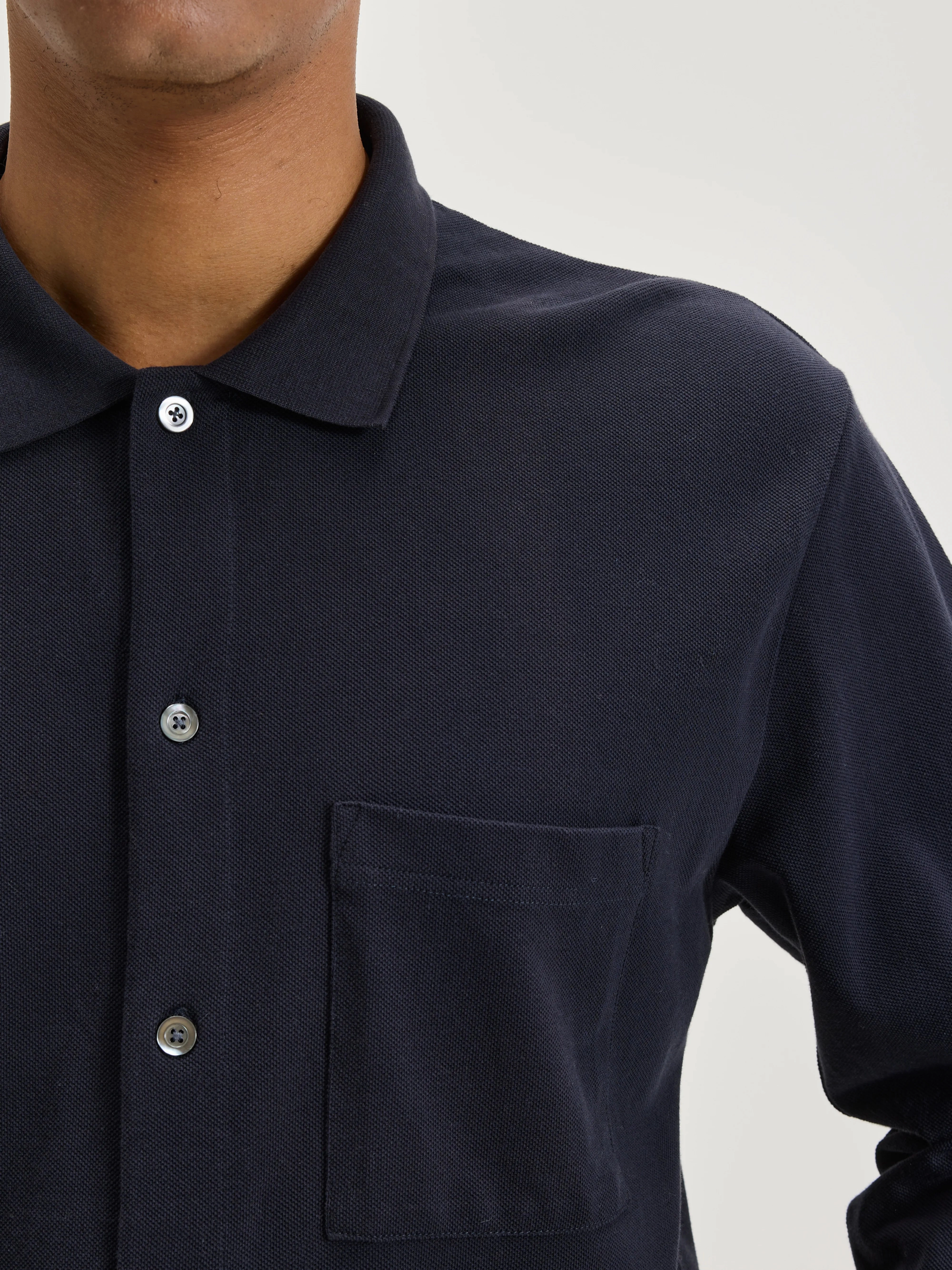 Vision polo (242 / M / NAVY) Professional Layers Micro Perforated Fabric