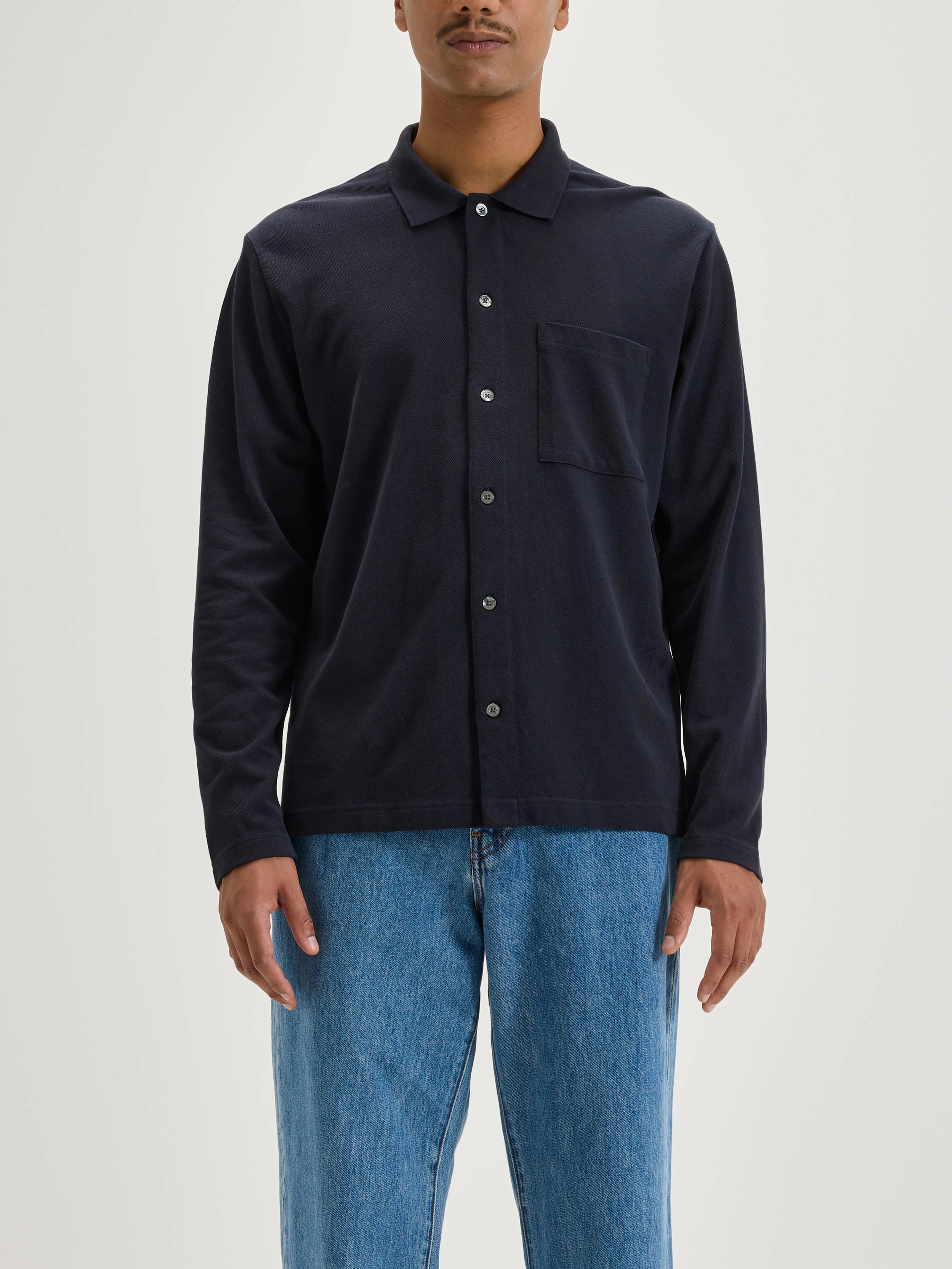 Chill Layering Holiday Outfit Vision polo (242 / M / NAVY)