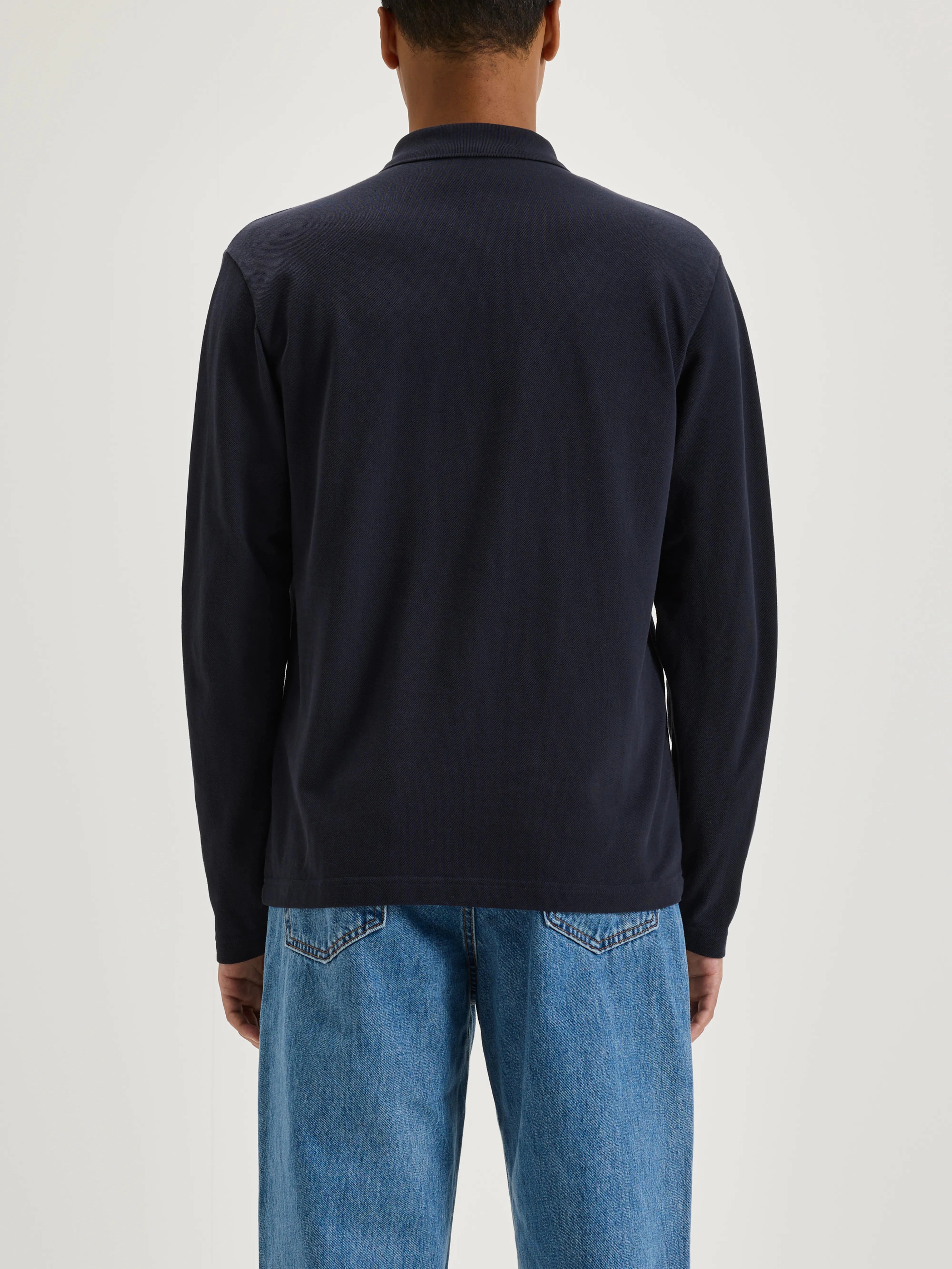 Vision polo (242 / M / NAVY) Relaxed Wearable Flatlock stitching