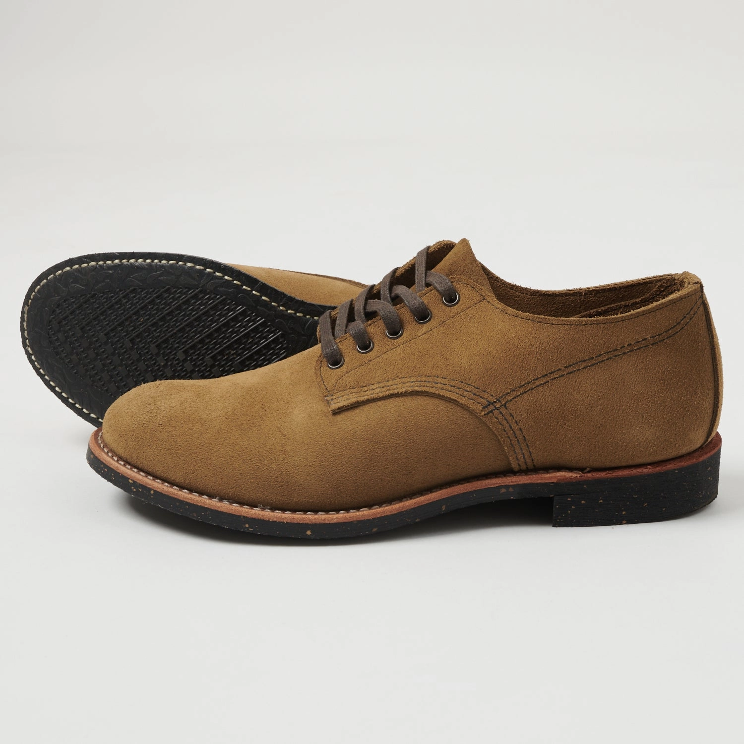 Flexible Frame Office Ready Red Wing 8043 Merchant Oxford Shoe - Olive Mohave