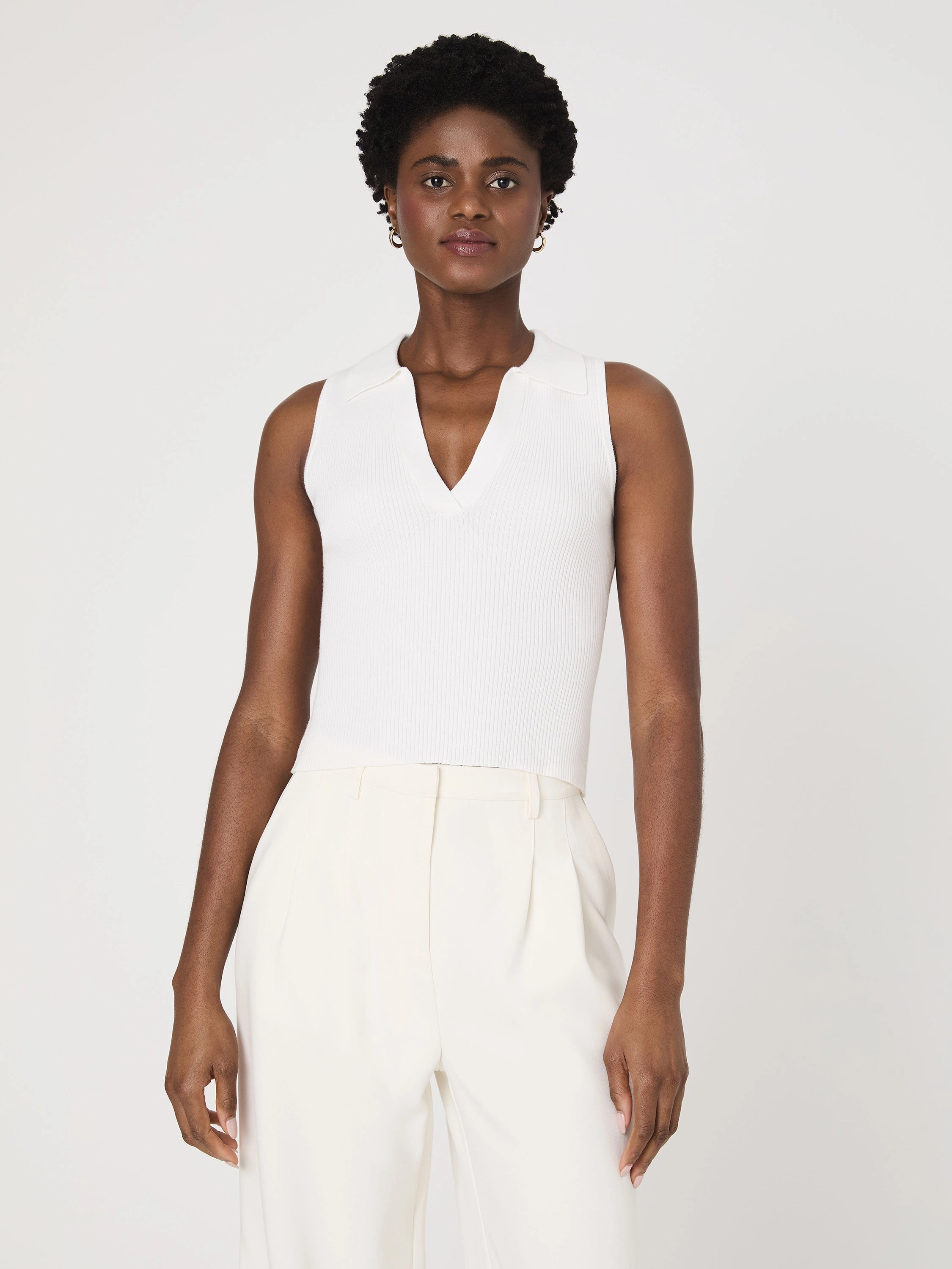 Mozza V Neck Sleeveless Sweater Quick Dry Integration Double Layer Thermal