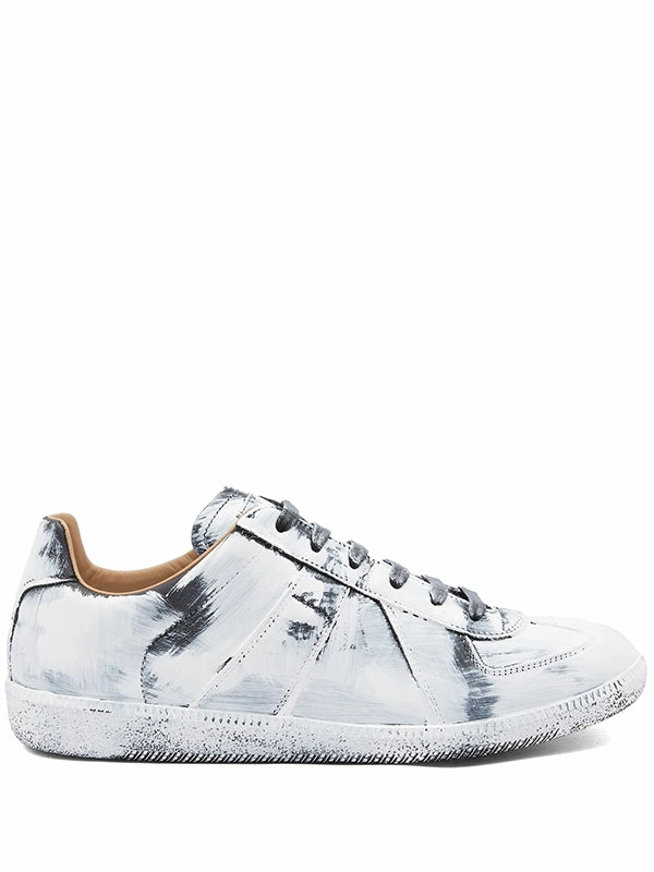 Comfortable Design Comfort Ready Replica Low Top Sneakers - Black/Glossy White