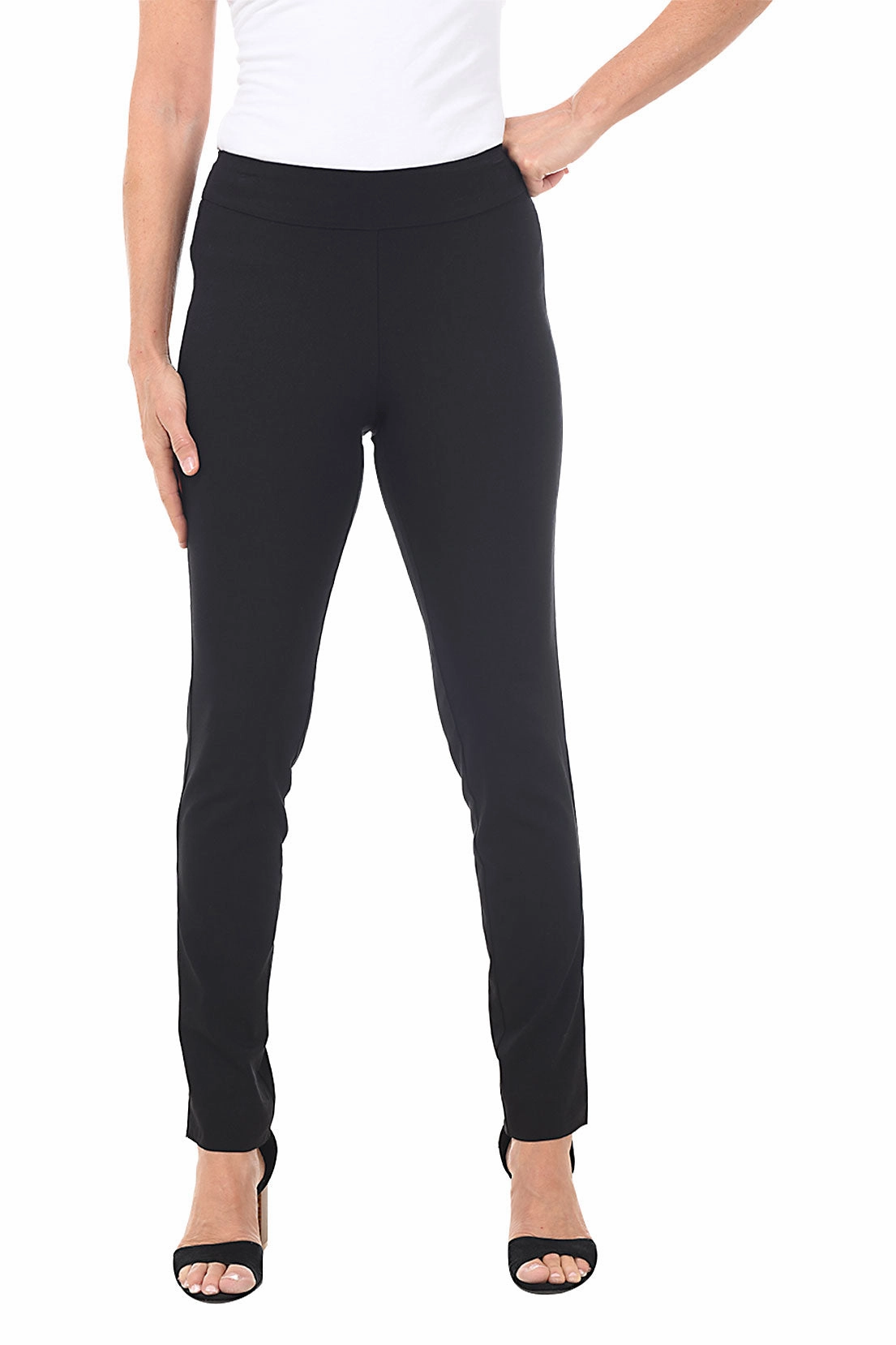 Pull-On Slim Full-Length Pant ResilientElasticBand LightweightComfort
