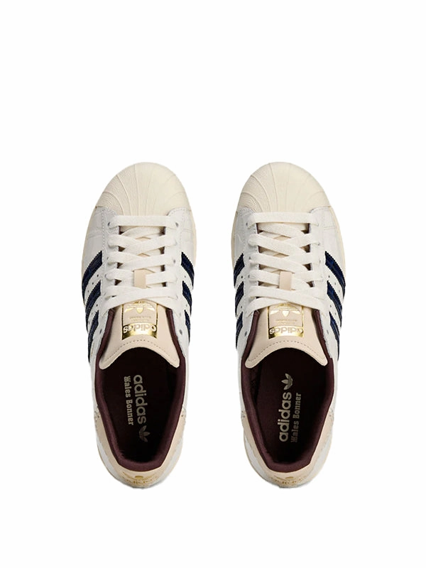WB Superstar - White/Navy Durable toe cap Ankle Ease
