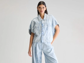 Street Cool Payton sleeveless overshirt (251 / W / SHADED BLUE)