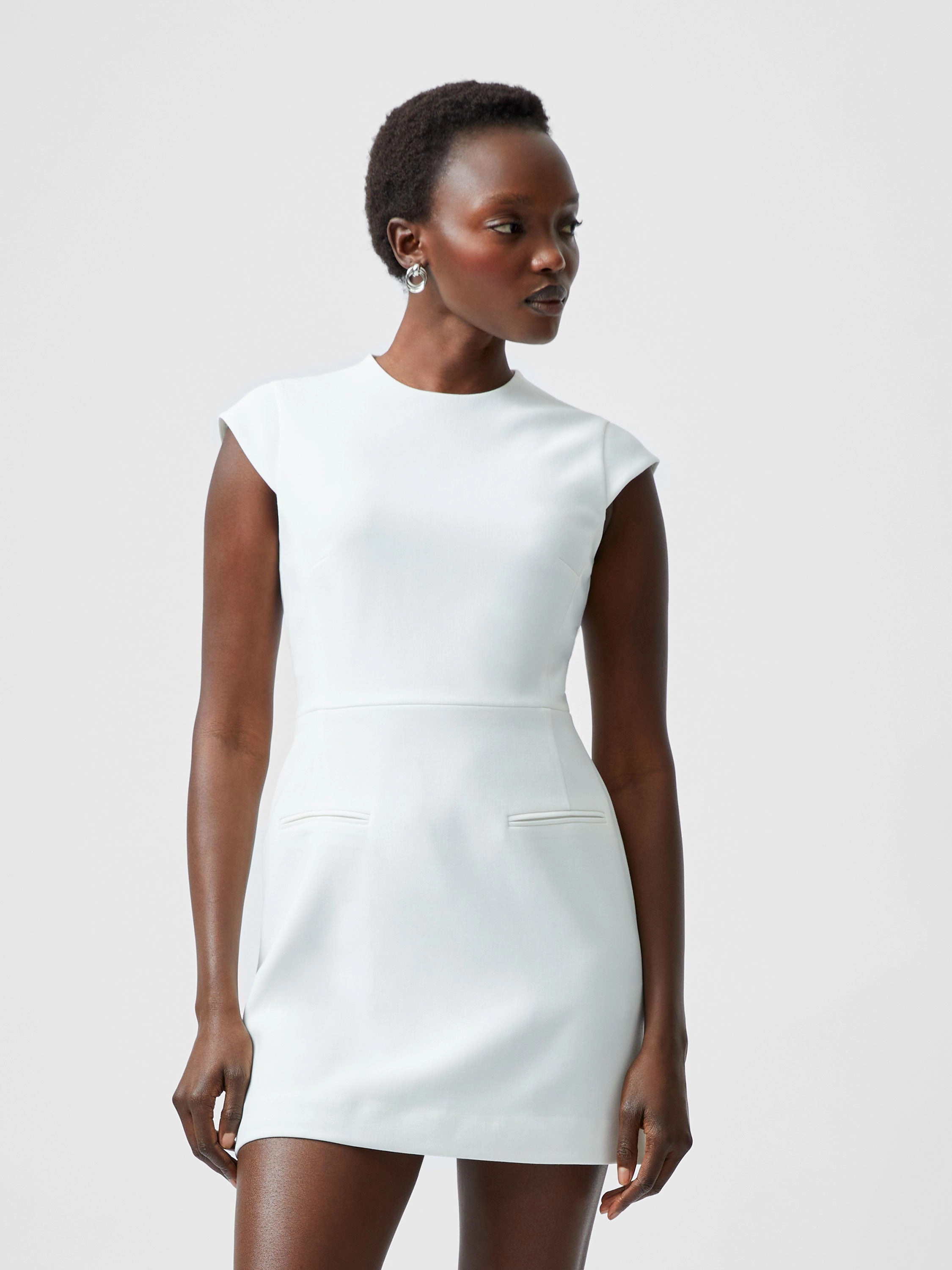 Whisper Mock Neck Mini Dress Refined fit Urban Spirit