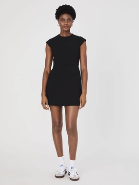 Flower Grace Whisper Mock Neck Mini Dress