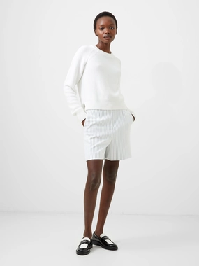 Hygienic Antimicrobial Layer Reinforced Gusset Whisper Pinstripe Shorts