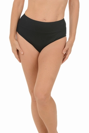 Wide Waistband High Waisted Swim Brief Tumblr Control Support