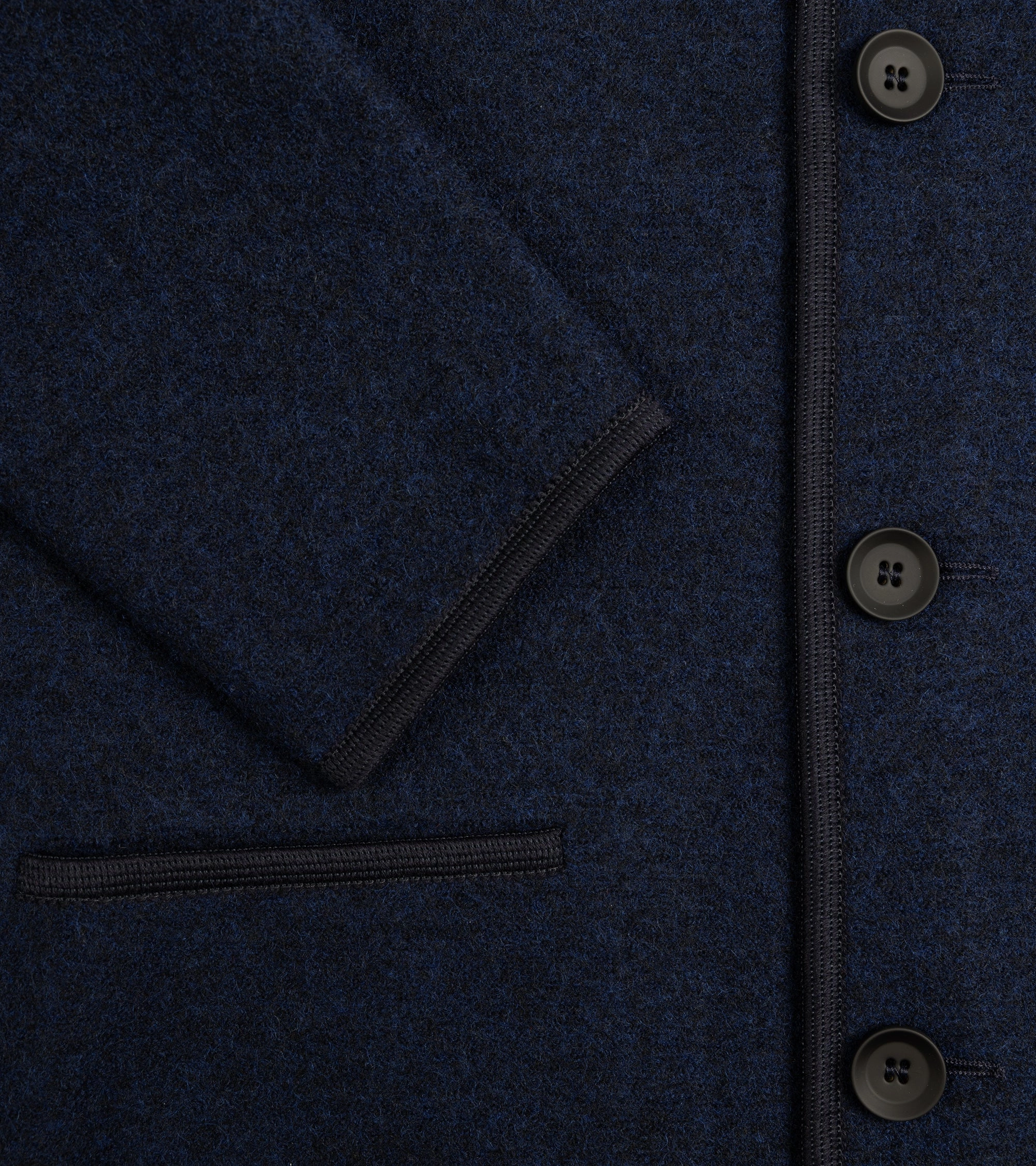 City Commuter Alpe Piano Francesco Felted Wool Jacket: Navy