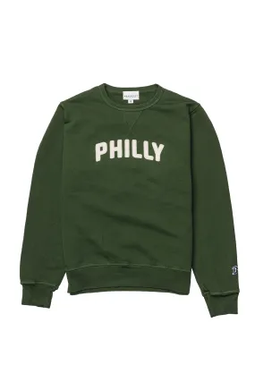 Boathouse Philly Felt Sweatshirt Modern Streetwear