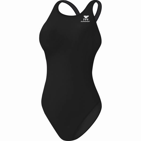 Women's Durafast Elite Solid Maxfit - Black Chic Appeal Quick Drying