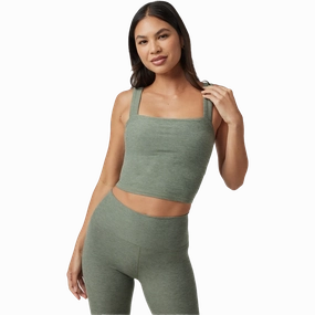 Women's Elevation Square Neck Tank Layered Hem Design