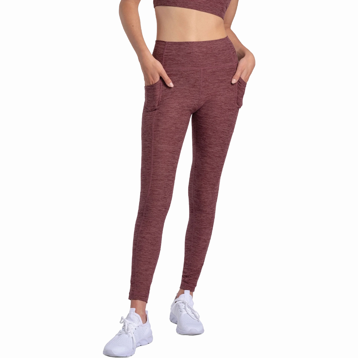 Women's Half Moon Leggings Durable Stitch Work Commute Bonded Seamless Edges