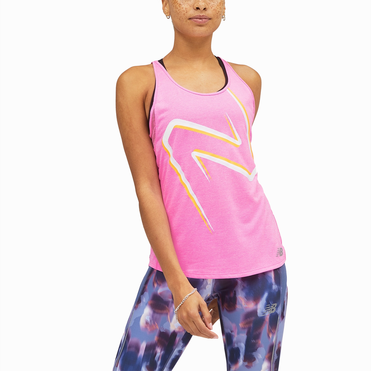 Light Flex Fit Friction Free Inner Lining Women's Impact Run Graphic Tank