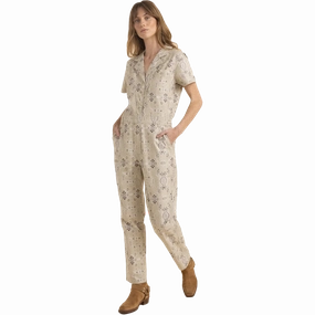 anti slip grip Women's Layover Short Sleeve Jumpsuit