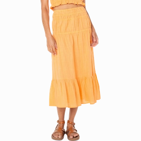 Mixed Fabric Travel Staple Women's Malia Solid Skirt