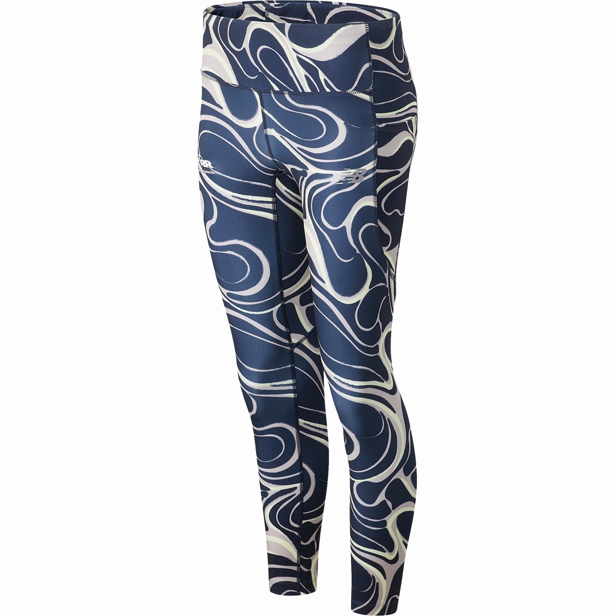 Women's Printed Impact Run Crop Neutral Mood No Pilling