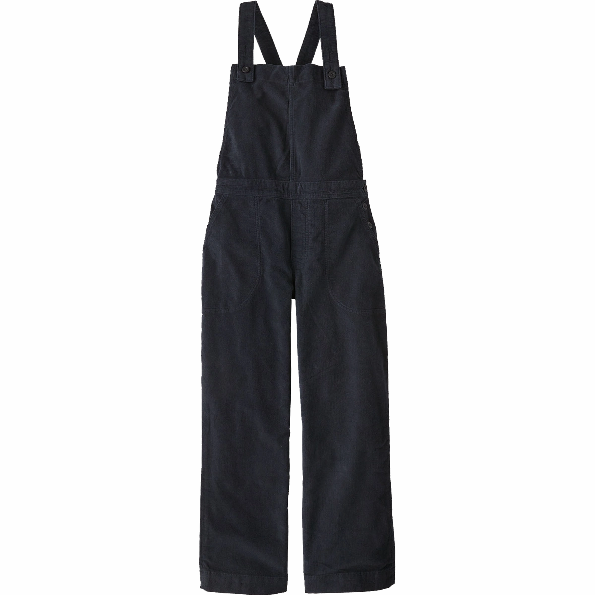 Erasable Logo Patch All Day Comfort Fit Women's Stand Up Cropped Corduroy Overalls