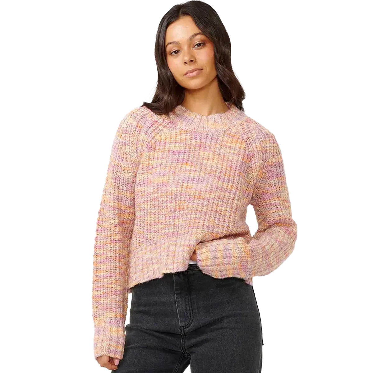 Warm Essentials Streetwear Fashion Women's Beach Party Slub Sweater