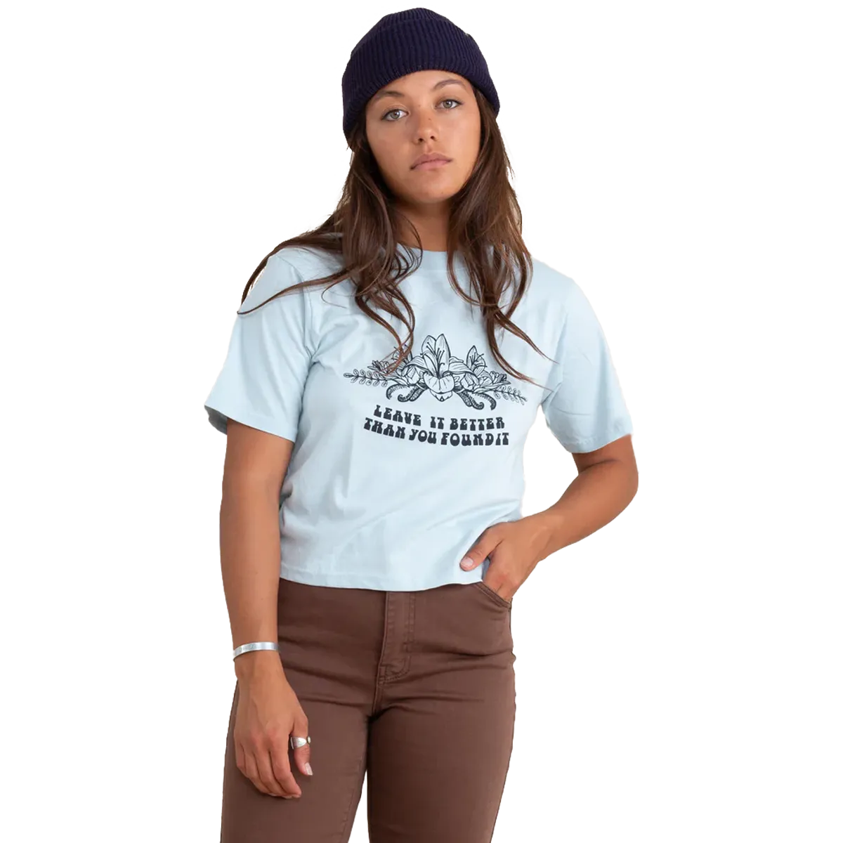 Comfort Fit Design Timeless Look Women's Better Than You Found It Box Tee
