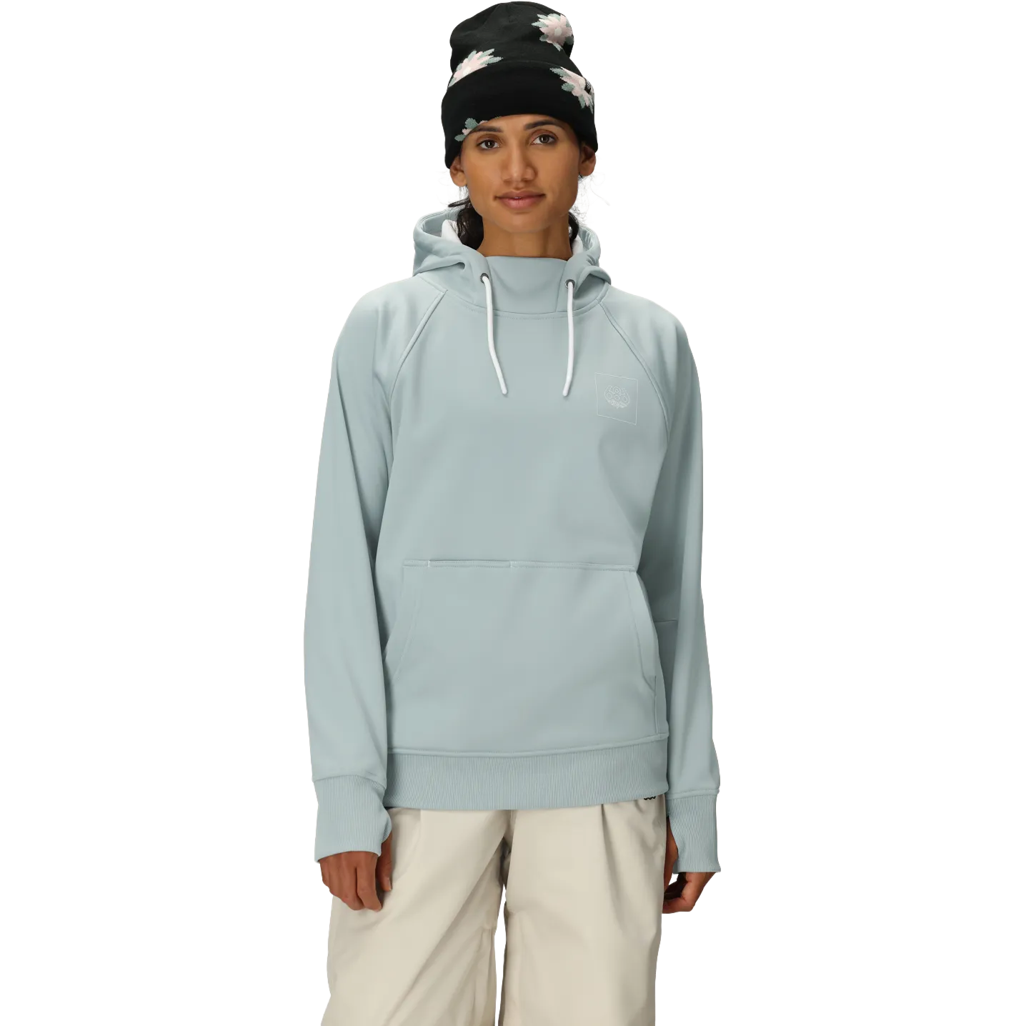 Women's Bonded Fleece Pullover Hoody Eco Friendly Textile Sport Function