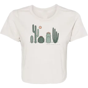 Women's Cactus Friends Cropped Tee Sporty Active Wear
