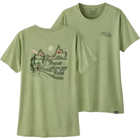 Women's Cap Cool Daily Graphic Tee - Lands Chafe Free Armhole Casual Flex Fit