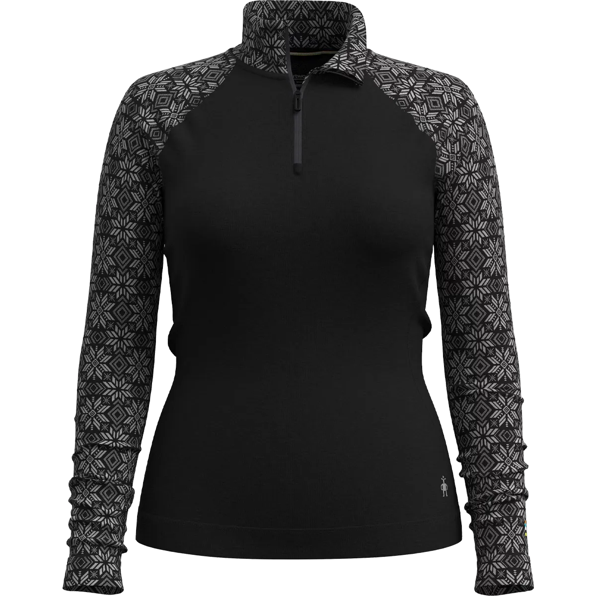 Multi Panel Construction Women's Classic Thermal Merino Base Layer 1/4 Zip