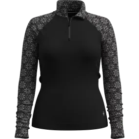 Stretchable Waistband Dynamic Flex Fabric Women's Classic Thermal Merino Base Layer 1/4 Zip