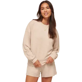 Women's Cloud Terry Crew Warm Layer belt accents