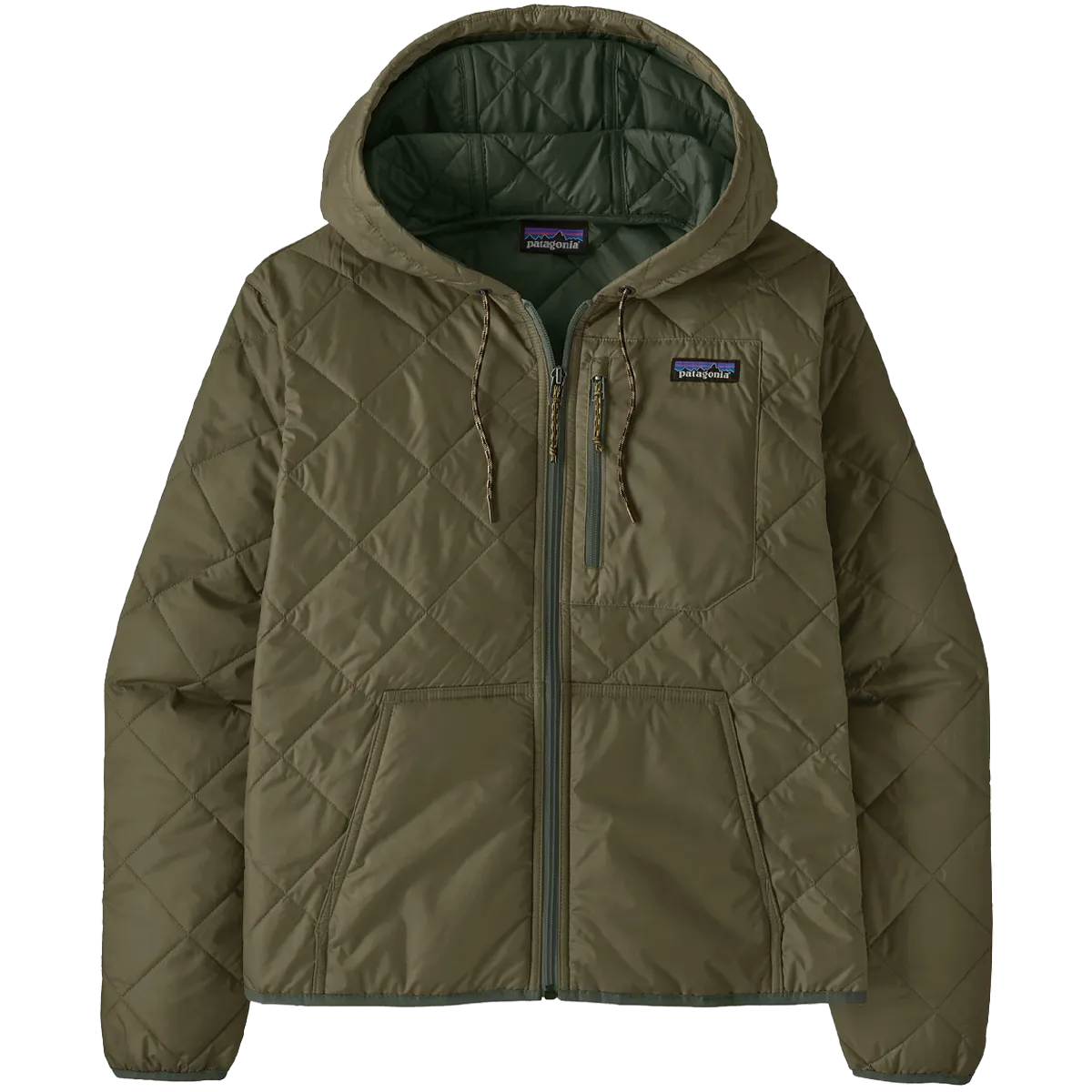 Women's Diamond Quilt Bomber Hoody DoubleReinforced Zipper