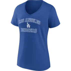 Casual and cool Active Wear Women's Dodgers Cotton Heart and Soul Short Sleeve
