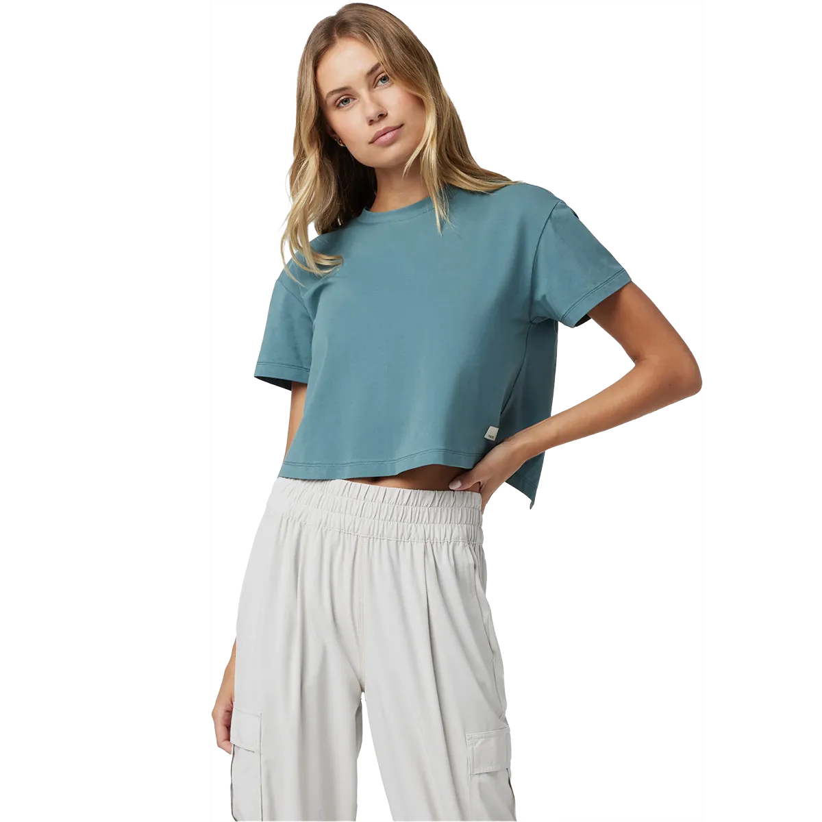 Women's Feather Cross Back Short Sleeve Classic Outfit Style Trendy Vibe