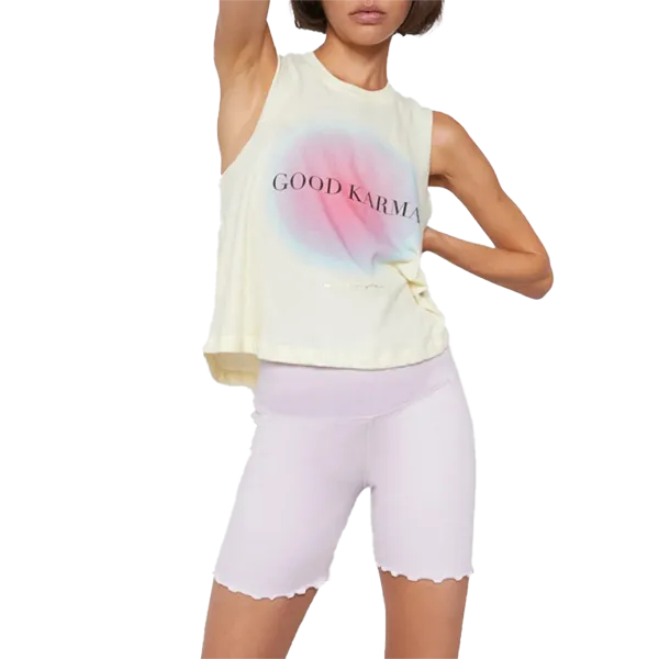 Women's Good Karma Crop Tank Longline Hemline