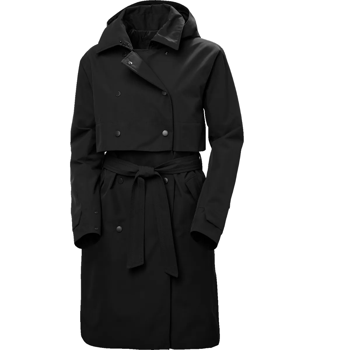 Hooded Storage Compartment Daily Chill Women's Jane Insulated Trench Coat