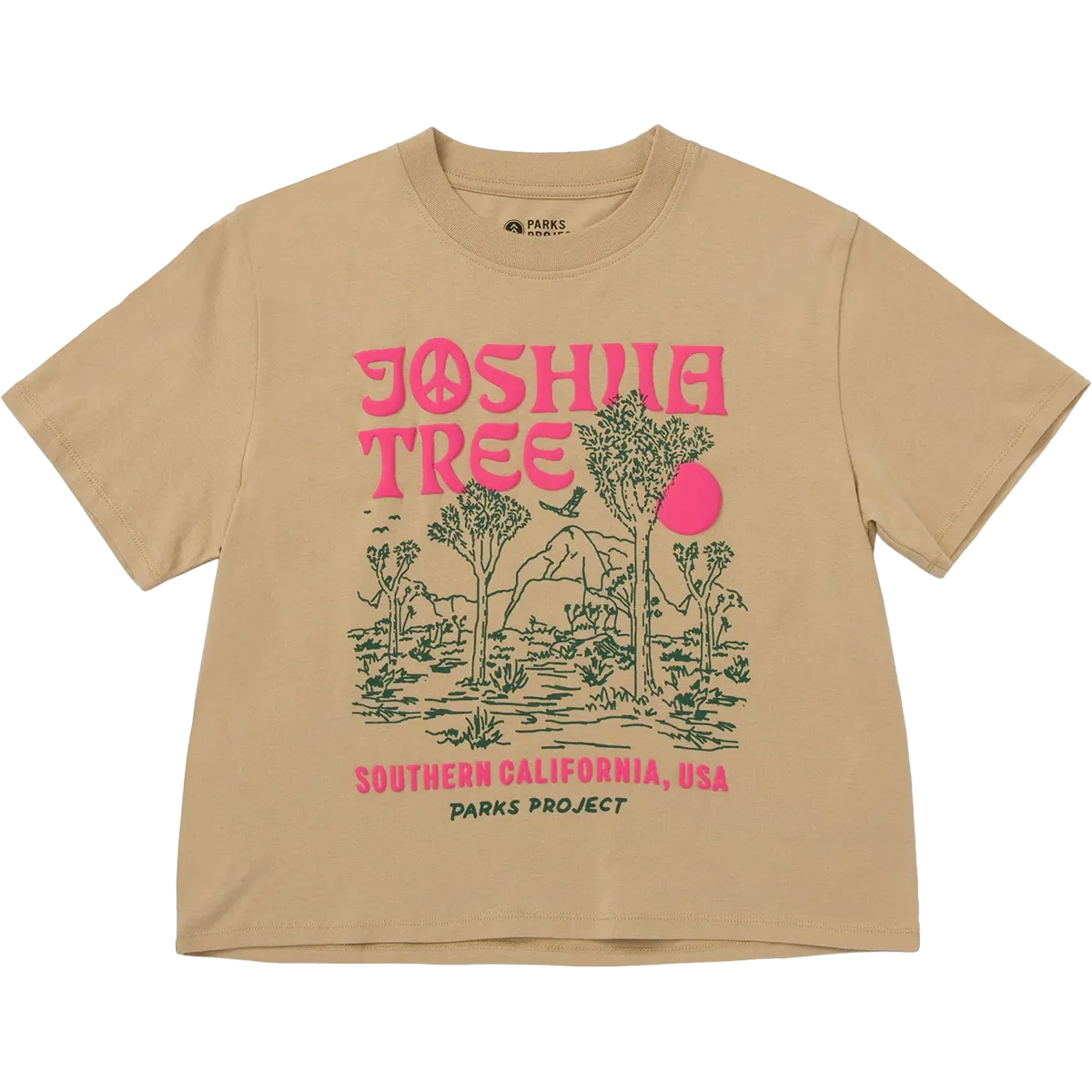 Women's Joshua Tree Puff Print Boxy Tee Sustainable Fibers