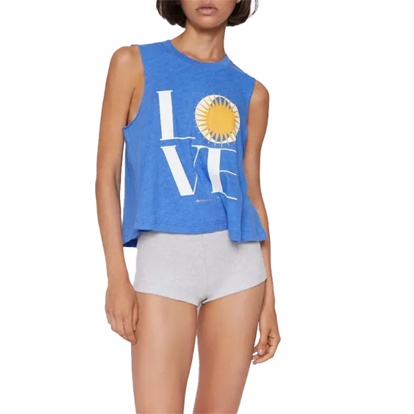 Roomy Waist Women's Love Crop Tank
