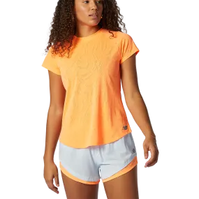 Women's NYC Half Q Speed Fuel Jacquard Short Sleeve Sport Wear Casual Layer Look
