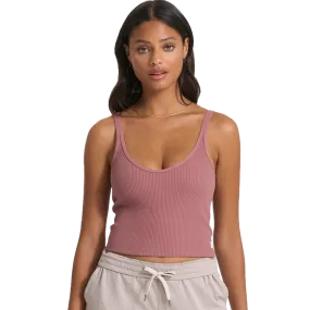 Women's Rib Crop Tank Smooth Finish