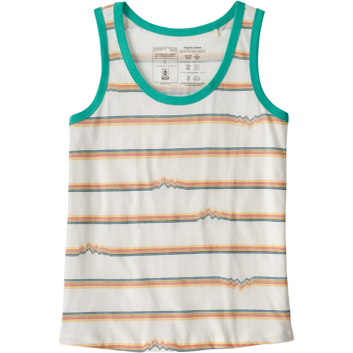 Women's Ridge Rise Stripe Repeat Organic Tank Top Comfortable Design