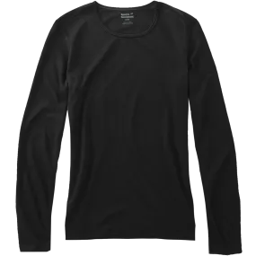 Anti Static Finish Tagless Design Women's Single Layer Crewneck